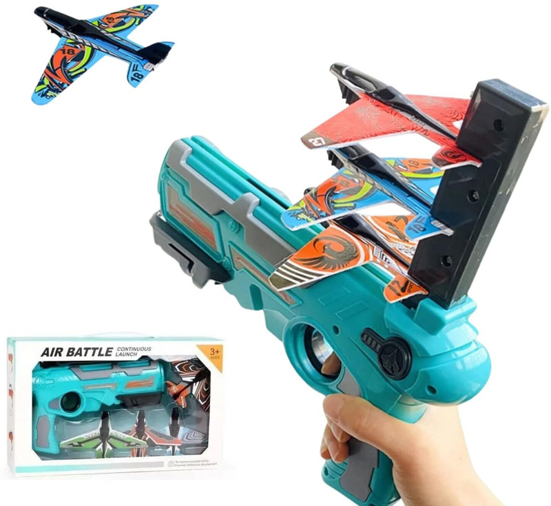 Primewell Airplane Launcher Toy Gun Set Guns & Darts(Multicolor)