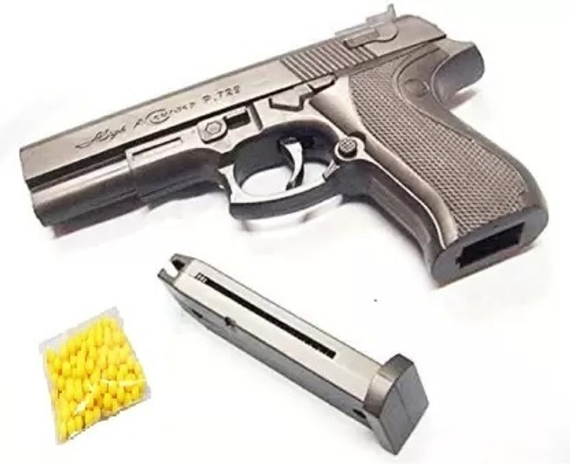 LEGACIES PUBG toy gun for kids with 100 bullets Guns & Darts(Silver)