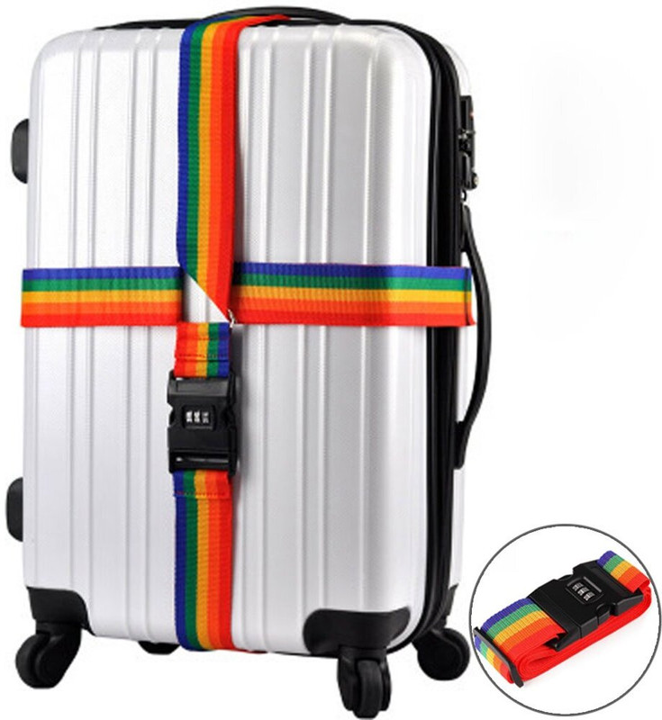 Kshavi Suitcase Belts, Adjustable Luggage Straps, Bright Colors Travel Packing Straps Strap(Multicolor)