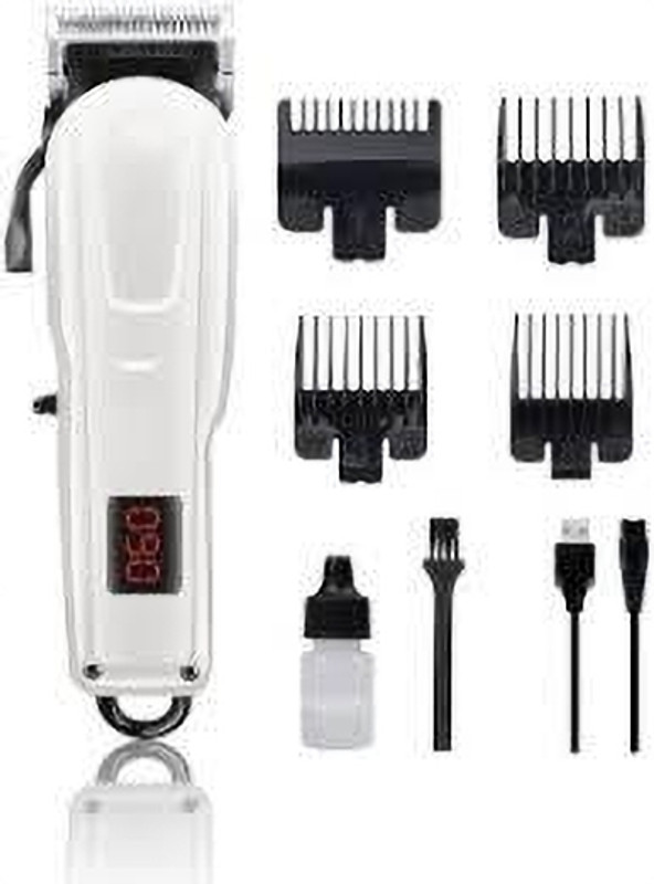 RECHOO LED 809 TRIMMER FOR SELF BLADE White Pet Hair Trimmer