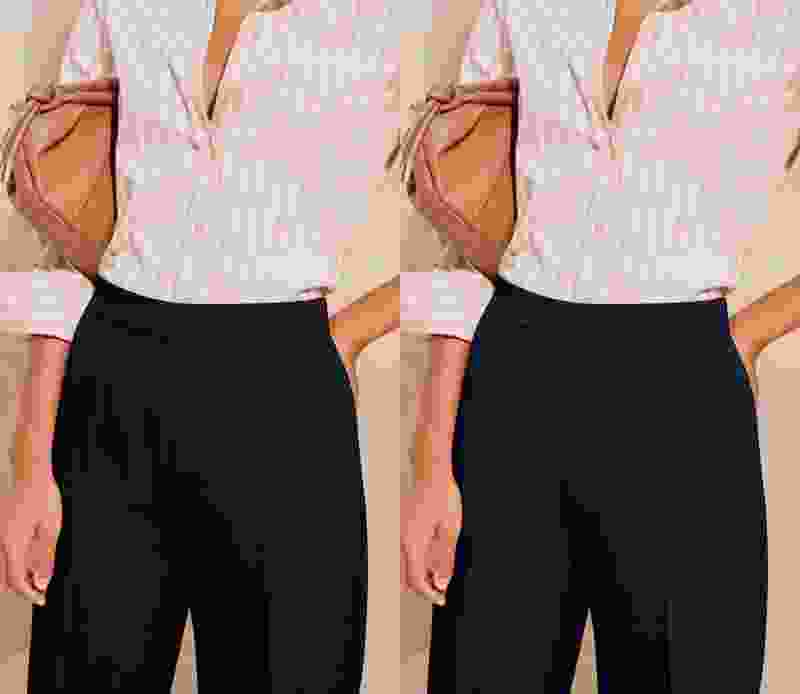 TIGERSNAKE Women Dark Blue, Black Trousers