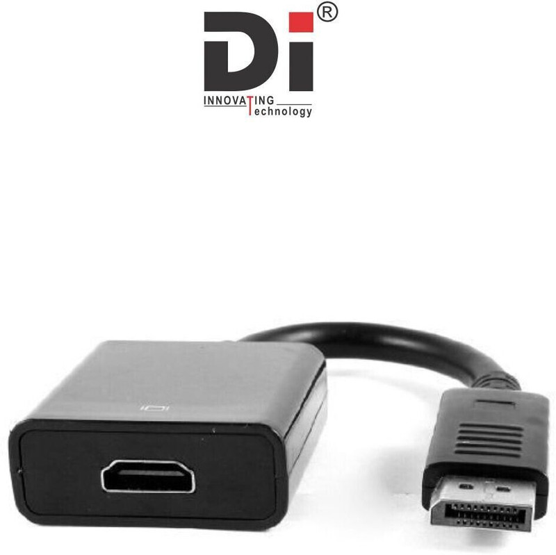 Di TV-out Cable Dp To Hdmi Converter Adapter(Black, For Projector)