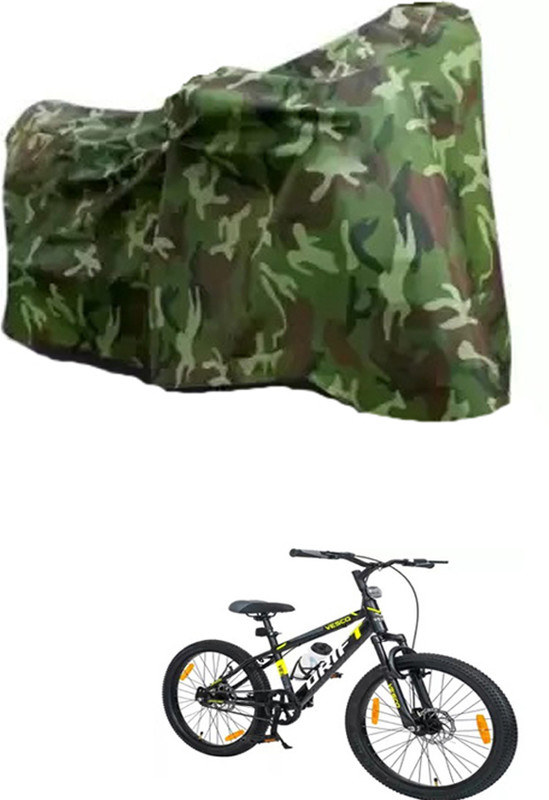 RONISH JUNGLE CYCLE COVER FOR CRADIAC STINGER 7 SPEED 27 Bicycle Cover Free Size(Multicolor, Green)