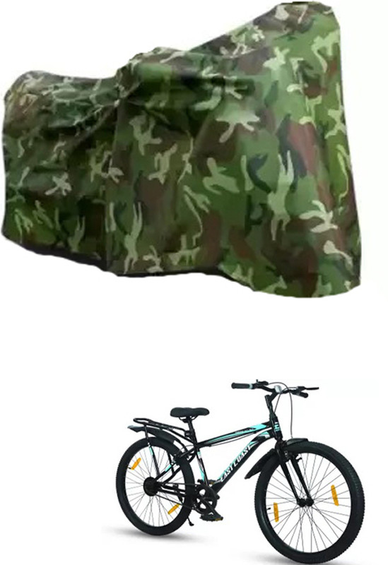 RONISH JUNGLE CYCLE COVER FOR EAST COAST Bicycle Cover Free Size(Multicolor, Green)