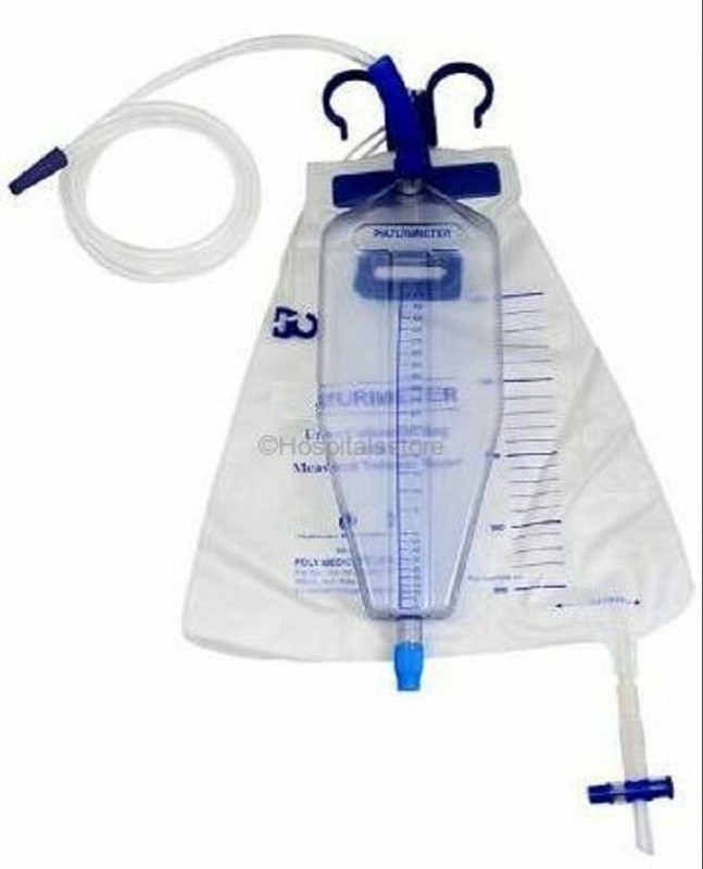PREQURE URINE COLLECTING BAG WITH VOLUME CHAMBER Urometer(2000 ml Multicolor)