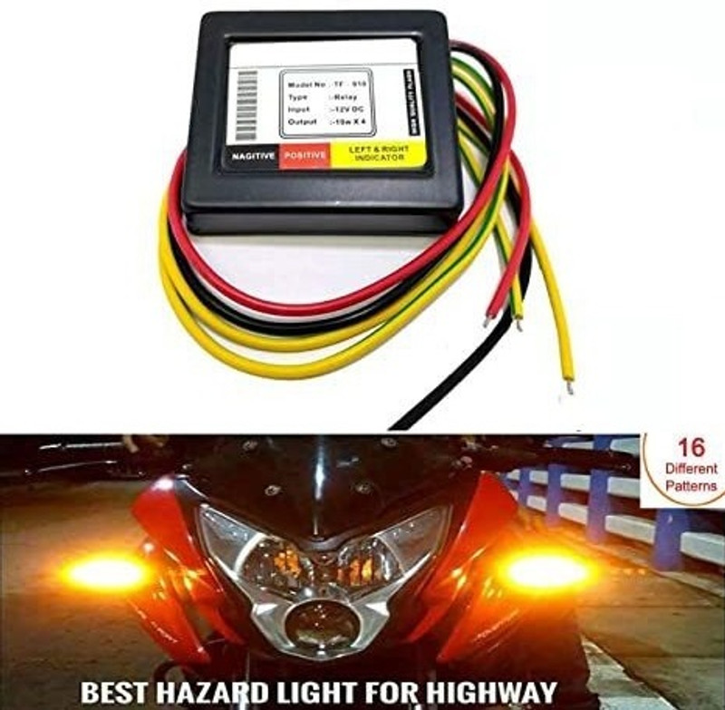 GETSOCIO Front, Rear, Side LED Indicator Light for Universal For Bike Universal For Bike