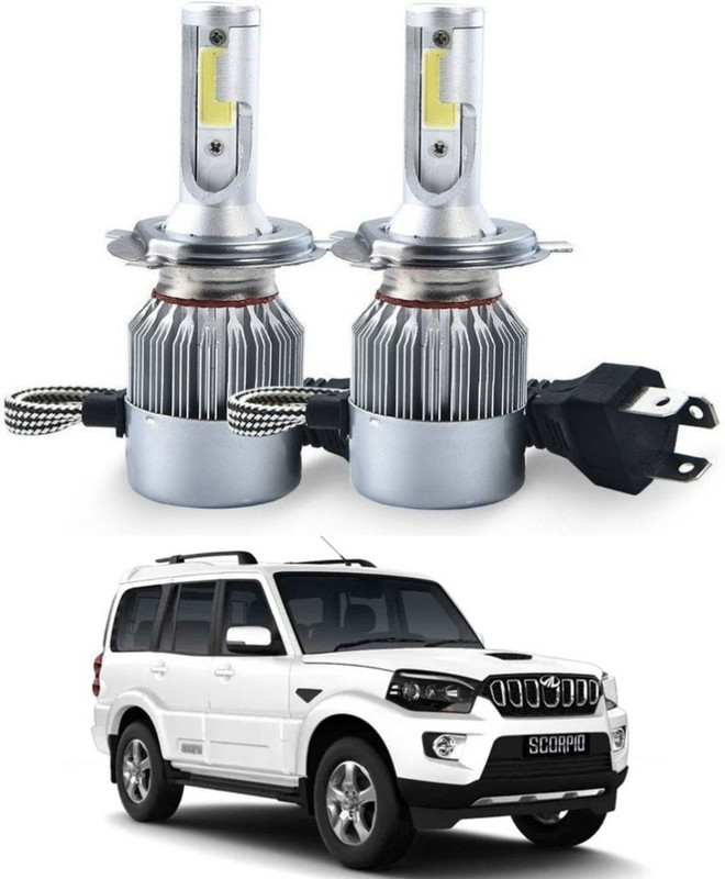 Crum Car C-6 Head Light AL820 Headlight Car LED for Mahindra (12 V, 36 W)(Scorpio, Pack of 2)