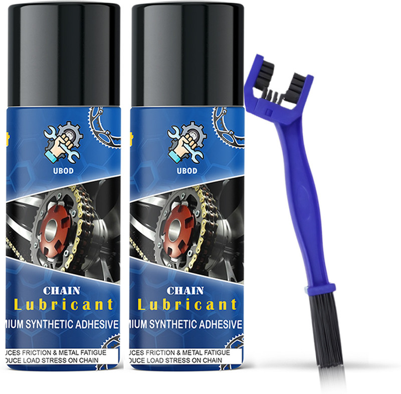 Weyride Chain Lubricant Spray With Cleaning Bursh Combo W_b Cleaning Bursh with Lubricant & Protects Chain Oil Chain Oil(300 ml, Pack of 3)