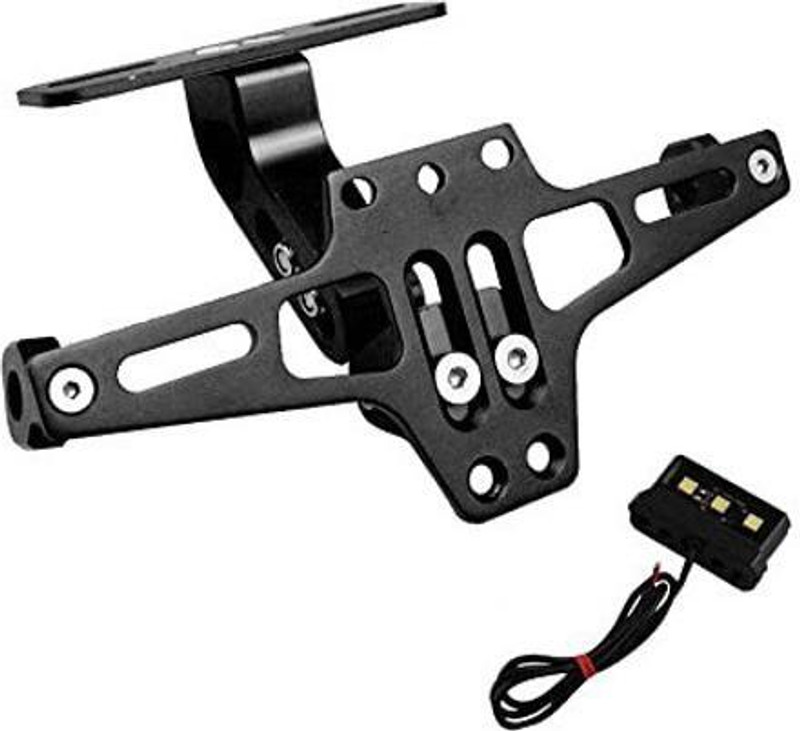 MOTO XSPEED LED Tail Tidy Number Plate Holder License Plate Holder Bracket Bike Number Plate(Iron 15 cm x 5 cm)