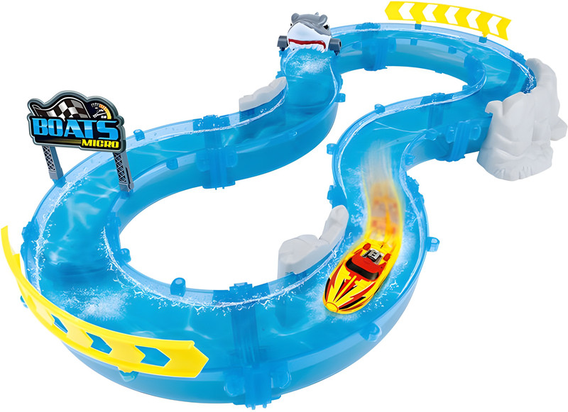 KOKEE TOYS Macro Boat Racing Water Theme Track Set for Kids(Multicolor)