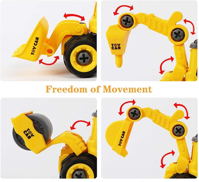 Nafhotoz Fun Construction Truck Toys – Safe and Engaging Play for Kids(Multicolor)
