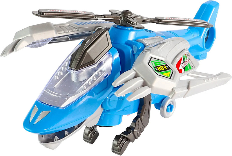 TOYOMAA Deformation Robot Helicopter Toy for Kids| Boys |Girls with Light & Music .(Multicolor, Pack of: 1)