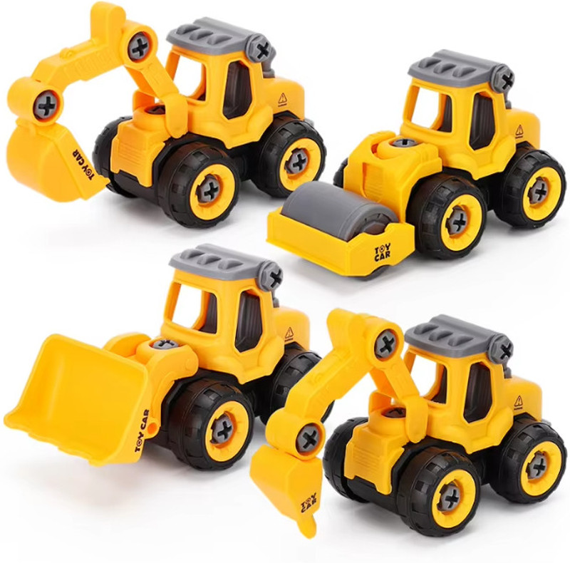 Nafhotoz Engineering Construction Toy Vehicles for Toddlers – 4 in 1 Set(Multicolor)