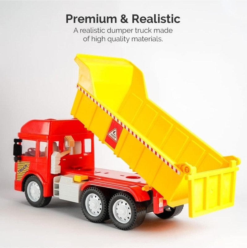 DREAMWORLD KHILONA Pull Back Push and Go Friction Powered Super Dumper Truck light music(Multicolor, Pack of: 1)
