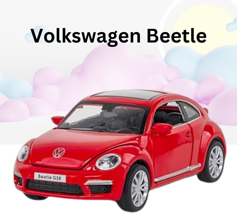 calyxia New volkswagen Beetle metal with Sound and Light toy car with openable door(Multicolor, Pack of: 1)