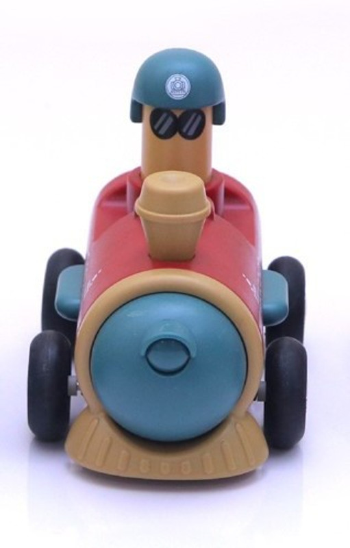 GEENIA PUSH AND GO CUTE TRANSPORT NO BATTERY REQUIRED STEAM TRAIN FOR Kids (Pack Of 1)(LIGHT RED, Pack of: 1)
