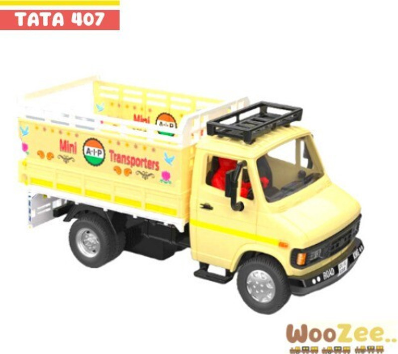 WooZee TATA 407 TRUCK Miniature Pull Back Truck, ABS Plastic(Multicolor, Pack of: 1)
