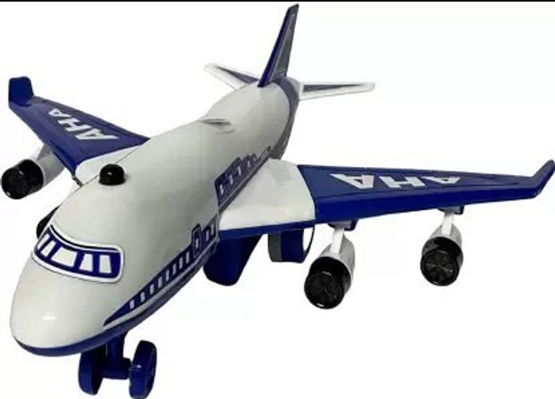 Banke Ji Aeroplane toy for kids Friction Powered Hindal Push N GO Crawling Toy(Multicolor, Pack of: 1)