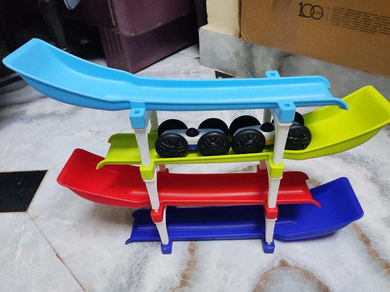 BHVMEY Kids Ramp Track Toy for Motor Skill Development(Multicolor)