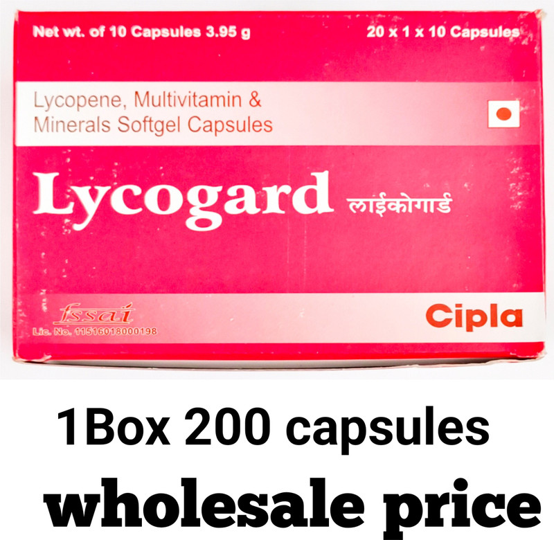 Lycogard Lycopene multivitamin multimineral softgel capsules(200 Capsules)