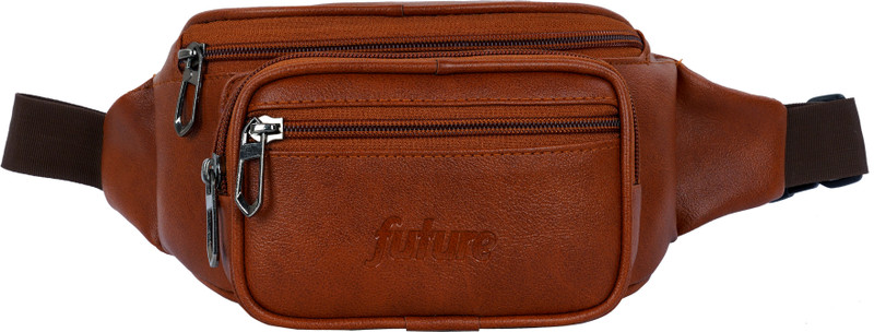 Future Stylish Waist Bag With Adjustable Buckle For Men & Women(3X Super Smooth Zipper) Travel waist bag(Tan)