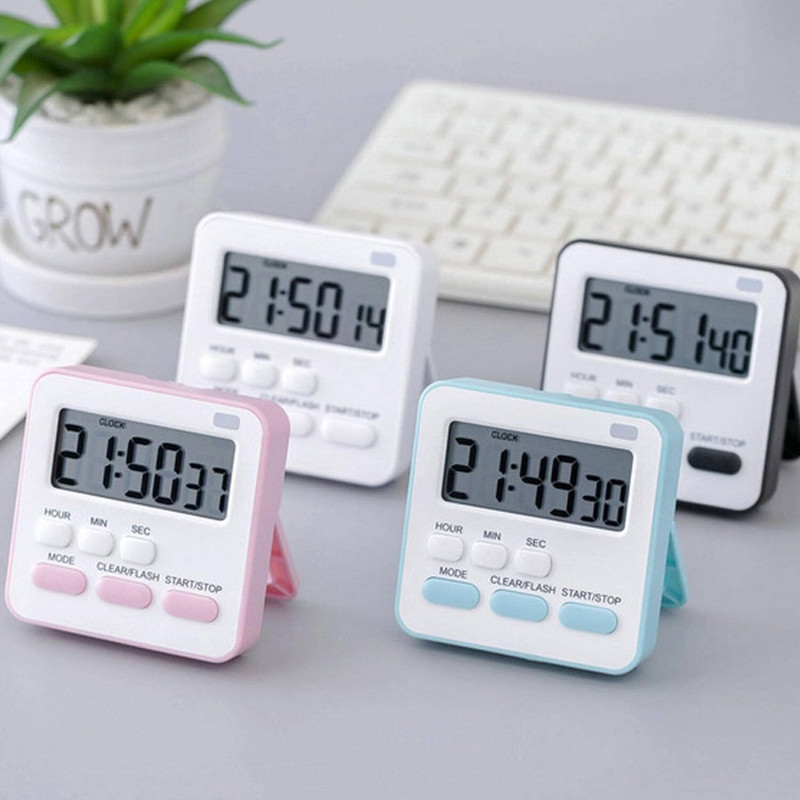 Coozico Magnetic Countdown Digital Timer for Teacher Kids and Elderly Digital Kitchen Timer