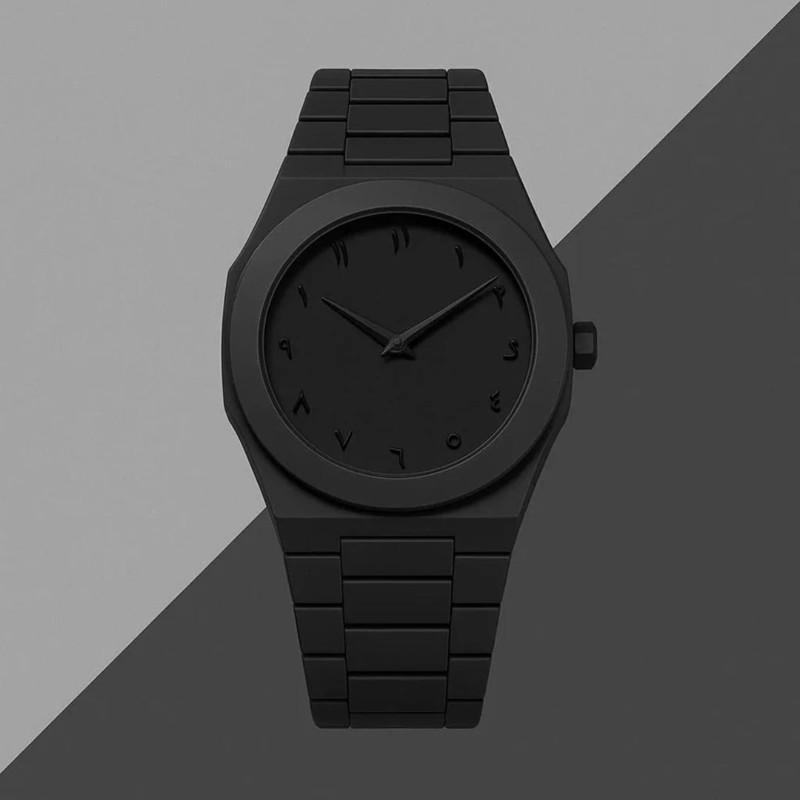 ELVOURE Black Arabic dial aura wristwatch Aura black Analog Watch  - For Men