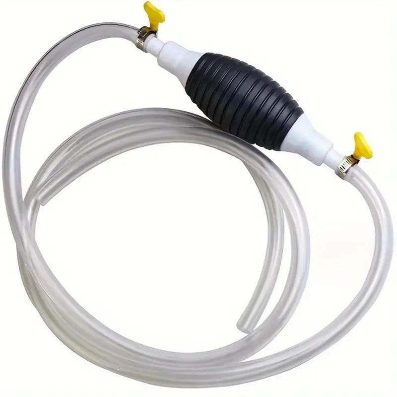 Finzatik Fuel Transfer Pump, Fuel Transfer Pump Kit, High Flow Siphon Hand Oil Pump Vehicle Oil Pump Kit