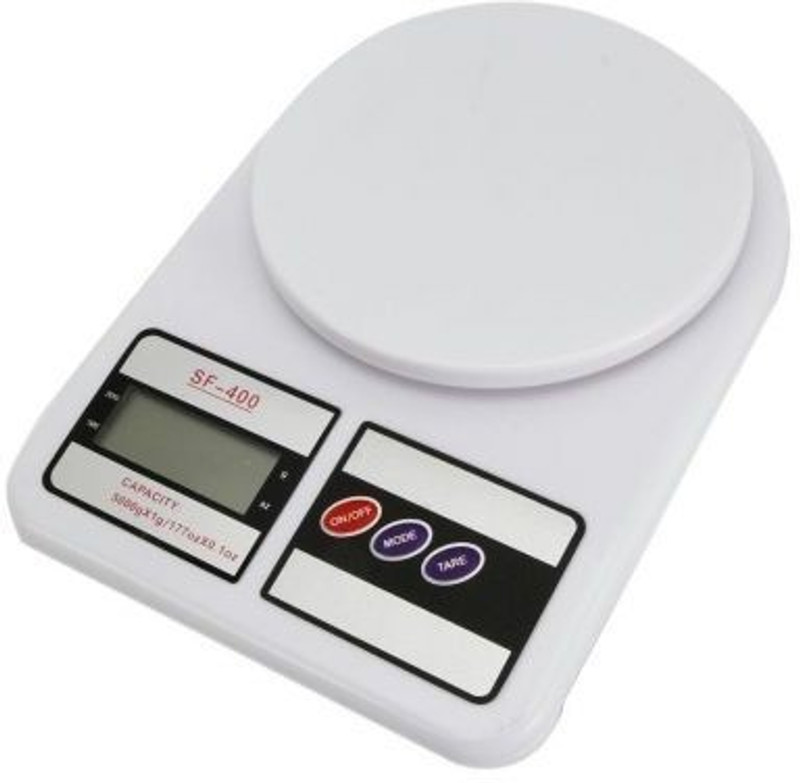 Saleh Electronic Digital LED Kitchen Food Weight Scale Weighing Scale(White)