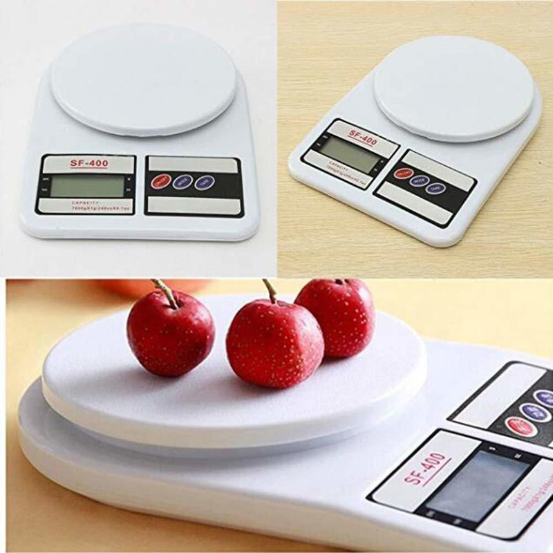 Aktnil SF400 Electronic Kitchen Digital Weighing Scale, Multipurpose (White, 10 Kg) Weighing Scale(White)