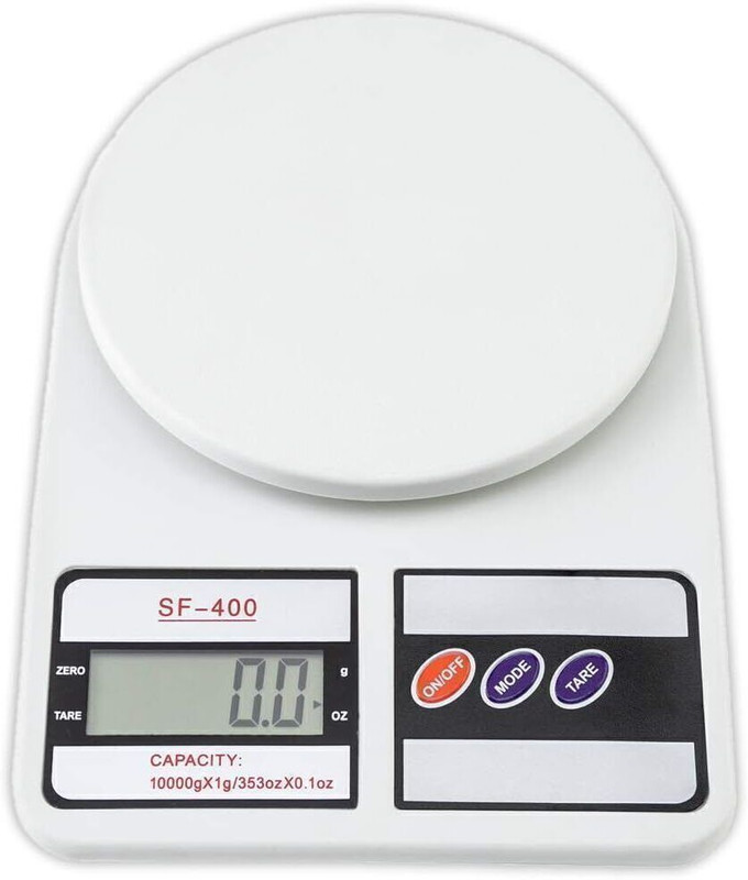 TOPPA Kitchen Weighing Scale Digital Electronic Digital Weighing Scale10 Kg SF-400 Weighing Scale(White)