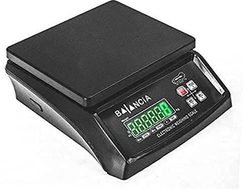 SONALEX 30kg Weighing scale electric compact Scale with LED display both side Weighing Scale(Black)