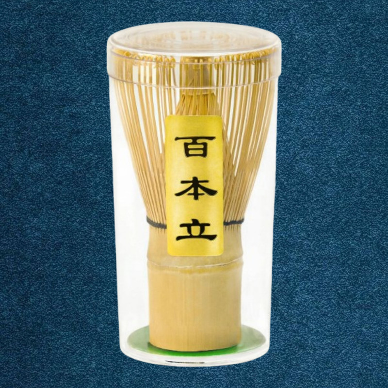 Jrvent High-Tine Bamboo Whisk for Professional Matcha Preparation Bamboo Balloon Whisk
