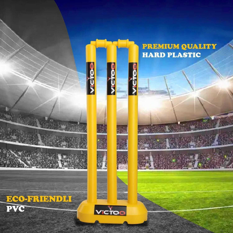 VICTOO SPORTS Plastic Cricket Stump Set(Yellow)