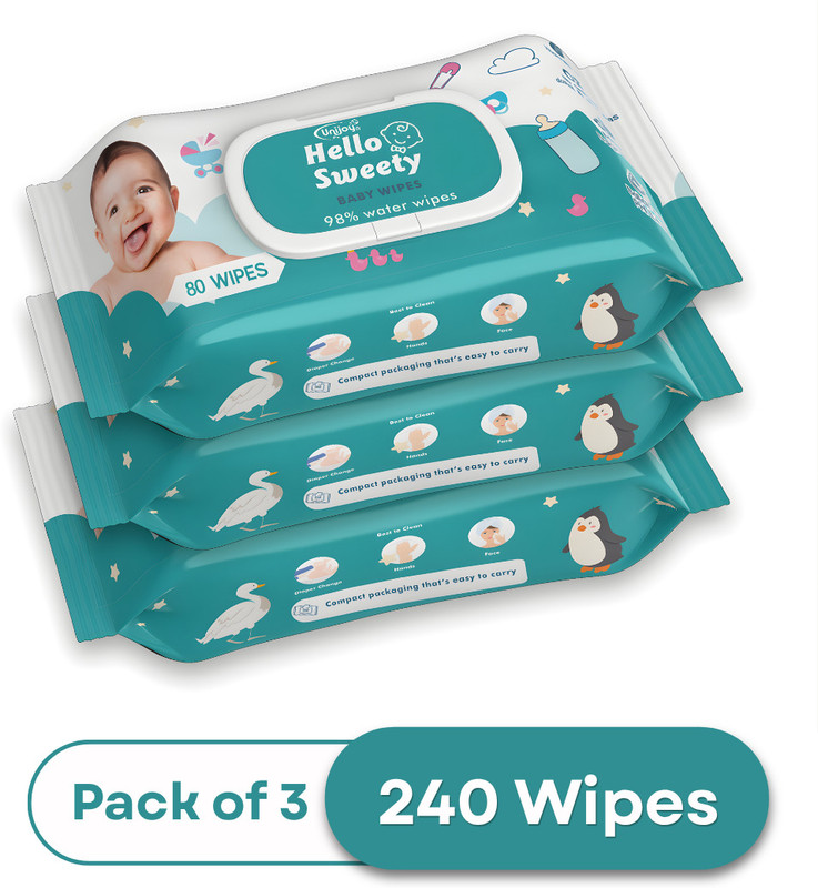 unijoy HELLO SWEETY BABY WIPES 121(3 Wipes)