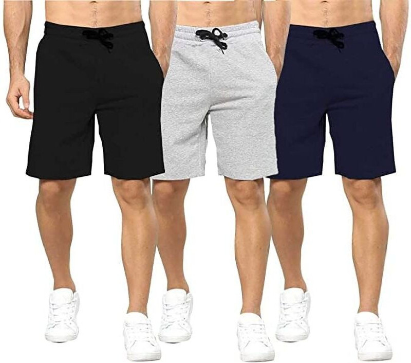 decorvaiz Solid Men Multicolor Regular Shorts