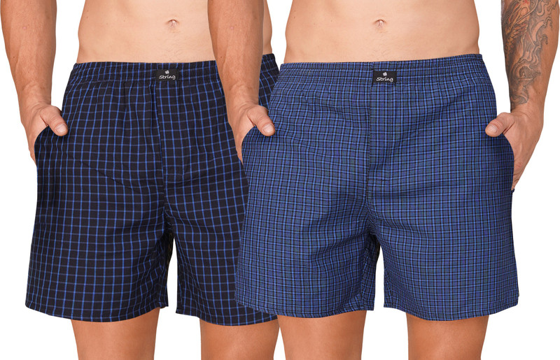 String Checkered Men Multicolor Boxer Shorts