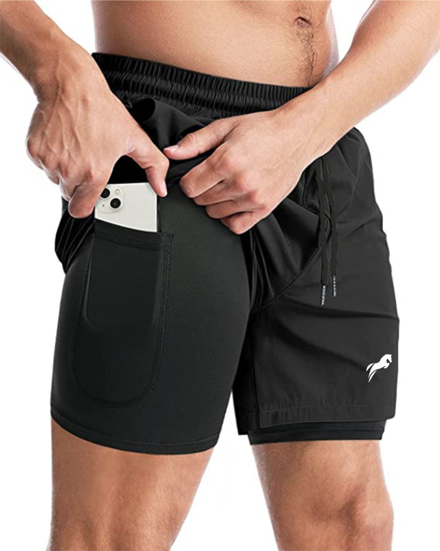 Just Rider Solid Men Black Running Shorts, Gym Shorts, Cycling Shorts