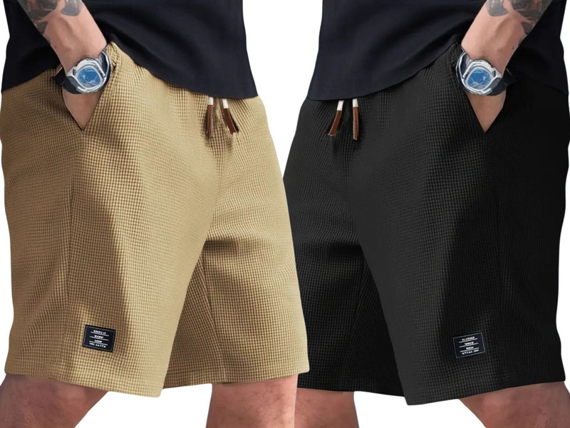 sti Self Design Men Multicolor Regular Shorts