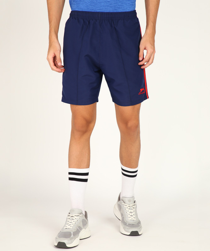 SHIV-NARESH Solid Men Dark Blue Sports Shorts