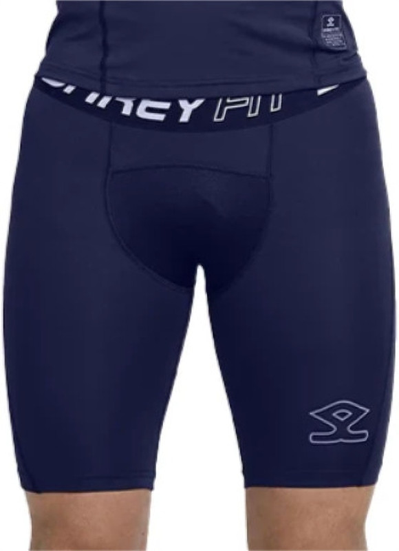 Shrey Solid Men Blue Sports Shorts