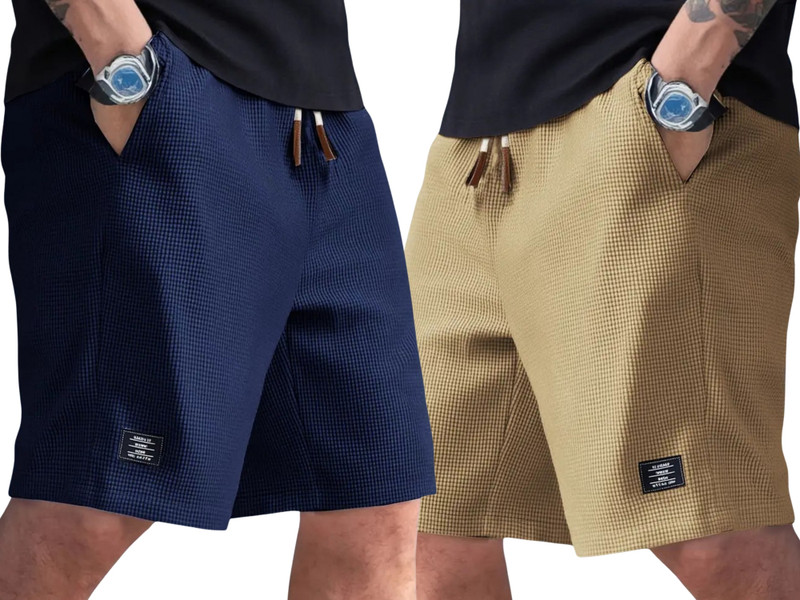 sti Self Design Men Multicolor Regular Shorts