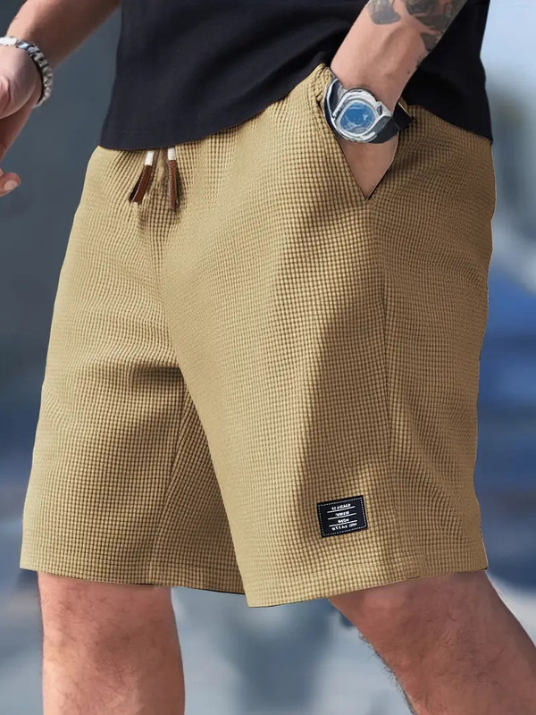 DBAX Solid Men Beige Regular Shorts