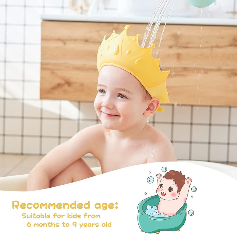 Riverleaf Durable Silicone Crown Visor for Baby Bath and Hair Care