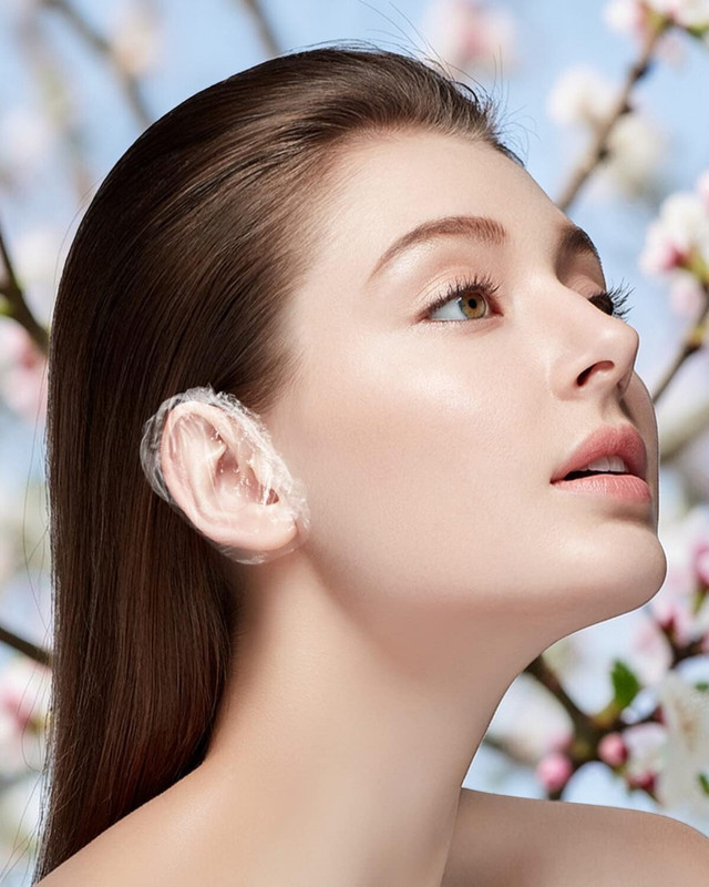 MOSPROS Waterproof Ear Protector for Shower & Hair Wash (Reusable Elastic Type) MEC-26