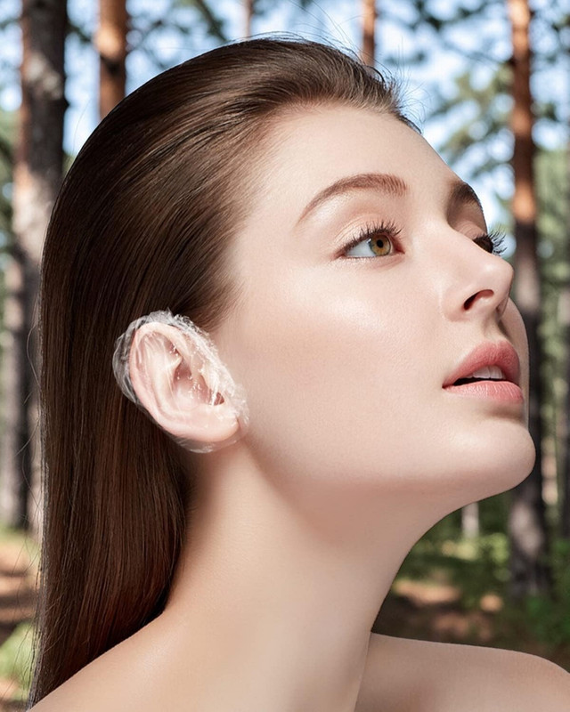MOSPROS Waterproof Ear Protector for Shower & Hair Wash (Reusable Elastic Type) MEC-1