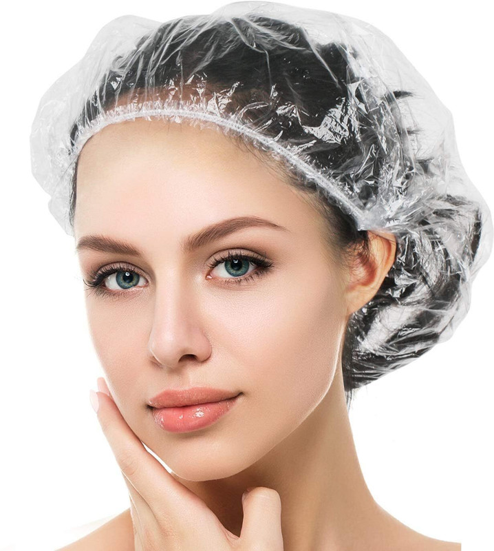 KAPGGRILA Reusable Shower Cap Pack of 80 Waterproof Hair Caps for Men & Women Free Size