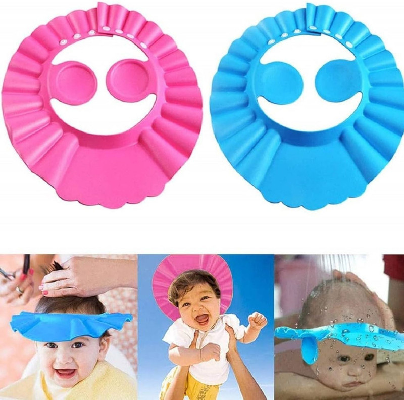 DHARA CREATION Silicone Bathing Crown Waterproof Shampoo hat for Washing Hair Pack -2