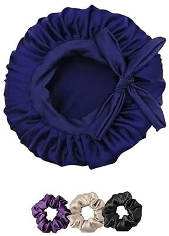 Attune Silk Satin Hair Bonnet | Reversible Sleep Cap with Adjustable Tie Band |