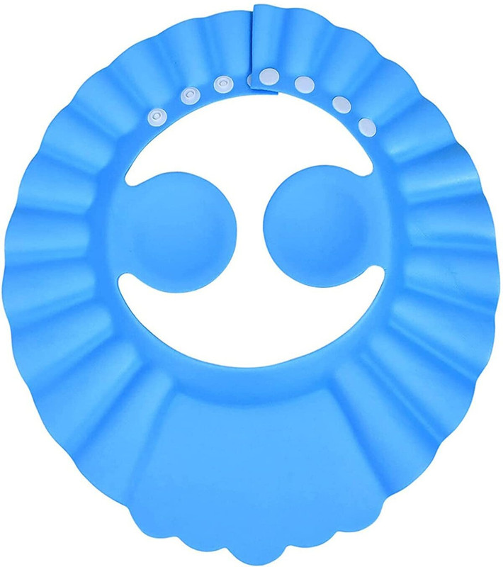 TELVANO Adjustable Safe Soft Bathing Baby Shower Cap Wash Hair For Children